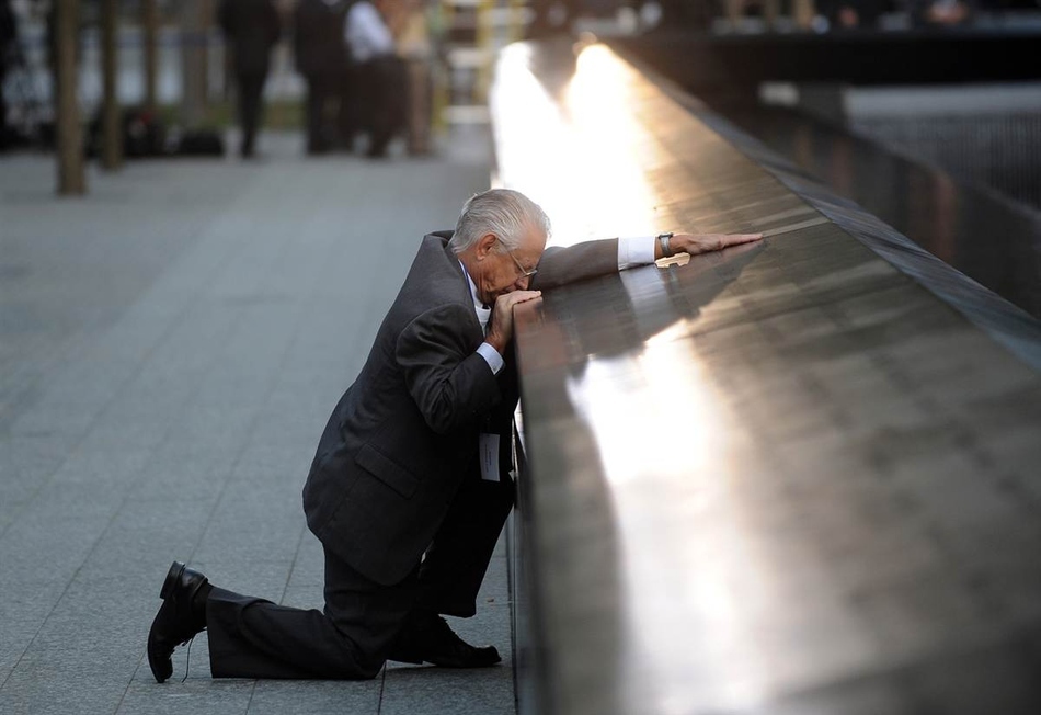 Πατέρας που έχασε τον γιο του, κατά την επέτειο της 9/11