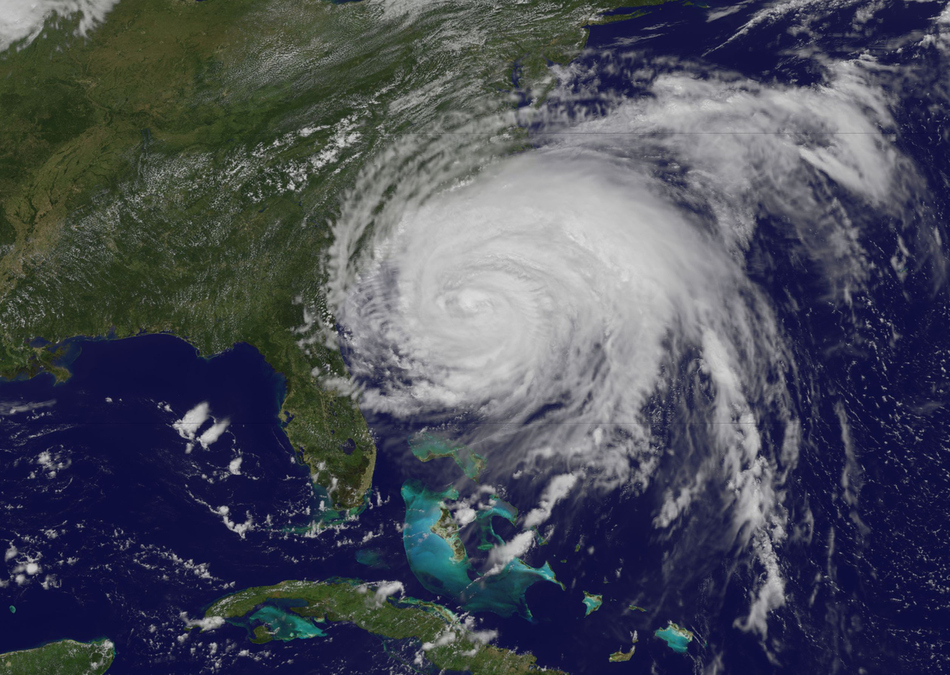 Ο τυφώνας Irene  ενώ πλησιάζει στην Αμερική