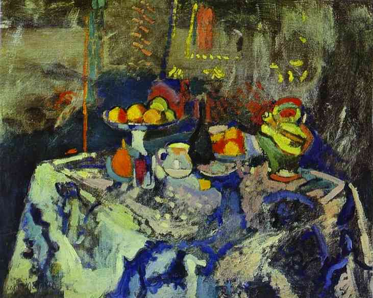 Matisse. Still Life with Vase, Bottle and Fruit