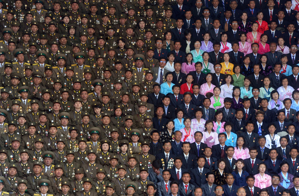 Η φωτογραφία βγήκε κατά τη διάρκεια του εορτασμού της 100ης επετείου από τη γέννηση του ιδρυτή της Βόρειας Κορέας Κιμ Ιλ Σουνγκ. (© Ilya Pitalev, Ρωσία)