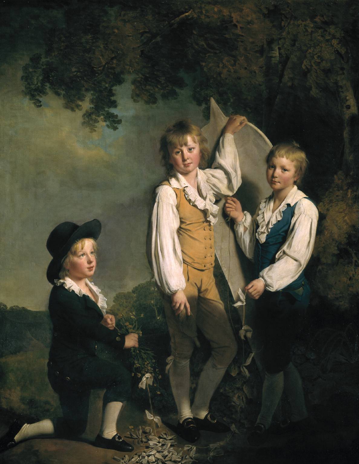 Τρία παιδιά του Richard Arkwright με χαρταετό -Joseph Wright of Derby - 1791