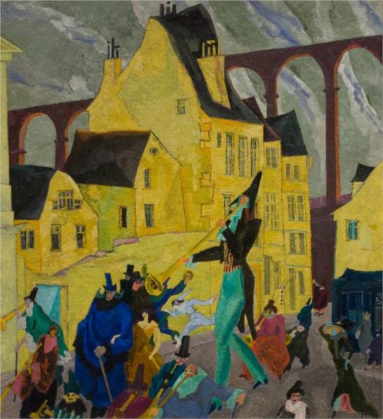 Καρναβάλι στην Arcueil 1911 - Lyonel Feininger