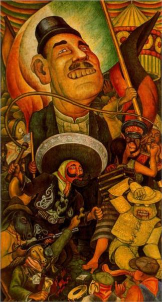 Καρναβάλι στη μεξικάνικη ζωή. Δικτατορία 1936 - Diego Rivera