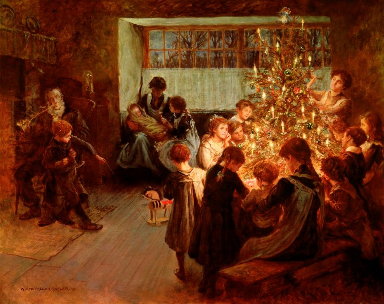 το χριστουγεννιάτικο δέντρο - Albert Chevallier Tayler - 1911