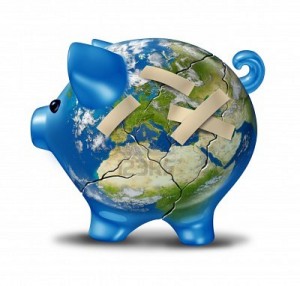 12353858-european-banking-and-bad-economy-crisis-as-a-cracked-earth-map-piggy-bank-with-bandages-to-repair-th