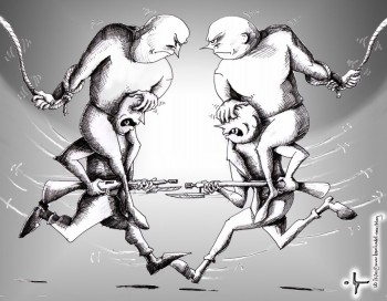 Political-Cartoon-History-Summary-2011-by-Iranian-American-Cartoonist-and-Artist-Kaveh-Adel