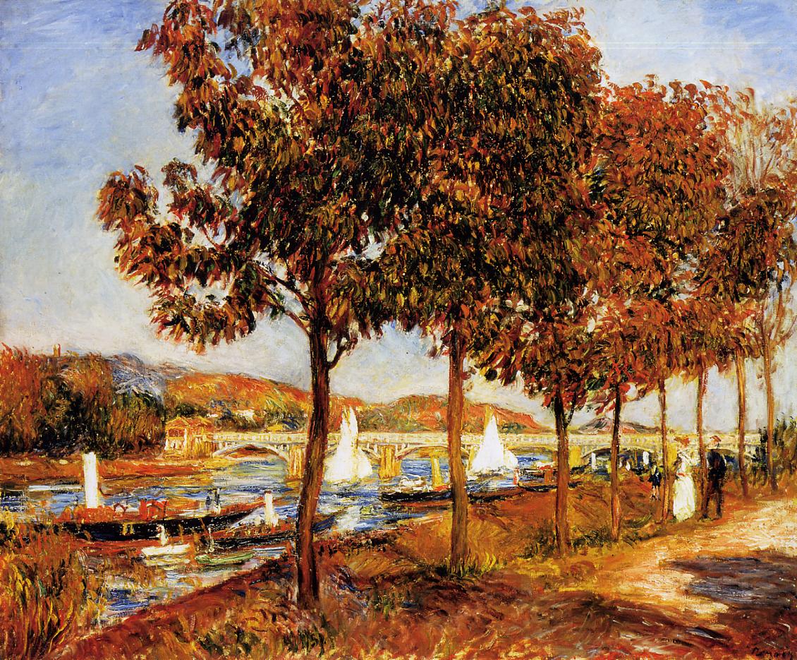 Pierre Auguste Renoir - The Bridge at Argenteuil in Autumn 1882