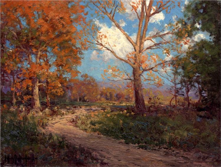 October Sunlight από τον ιμπρεσιονιστή Robert Julian Onderdonk -1911