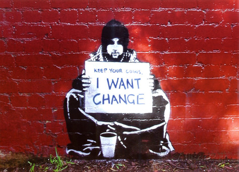 beggar-i-want-change-art-print-poster