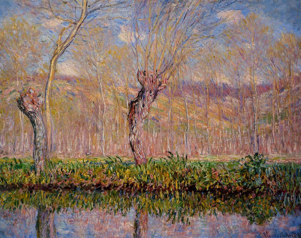 Οι όχθες του ποταμού Epte την άνοιξη - Claude Oscar Monet - 1885