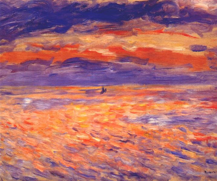 Ηλιοβασίλεμα στη θάλασσα 1879